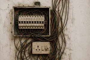Before: Electrical Services work by Hunar Care