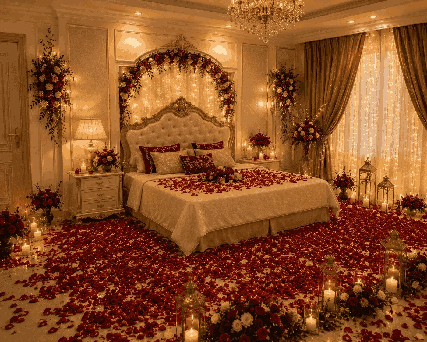 Wedding Room Decoration by Hunar Care in Lahore